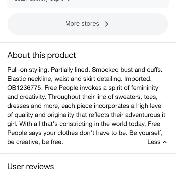 Free People Sweet Escape Floral Long Sleeve Boho Smocked Bodice Maxi Dress M - Picture 10 of 10